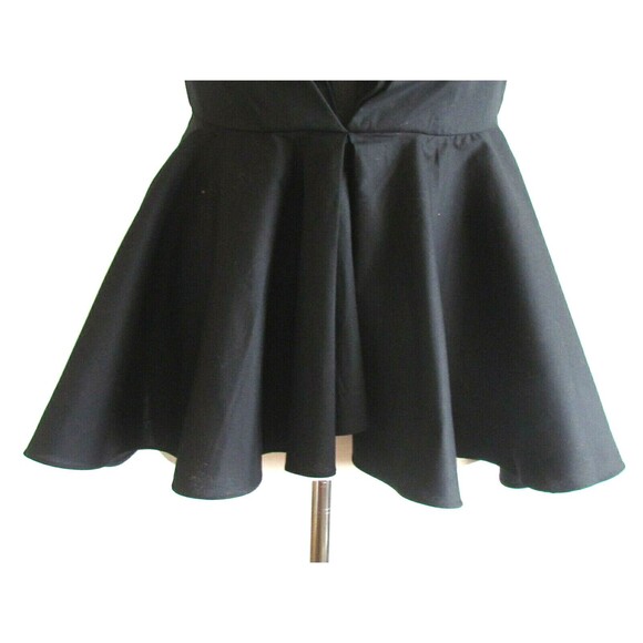 Women's Blouses Designer Kendall & Kylie Black Halter Peplum Style Blouse Large - Picture 12 of 14